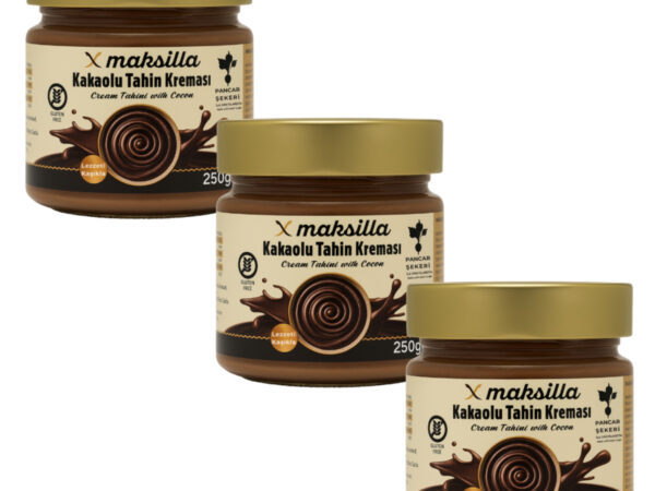 Maksilla Kakaolu Tahin Kreması 3'lü Paket (250 g x 3)
