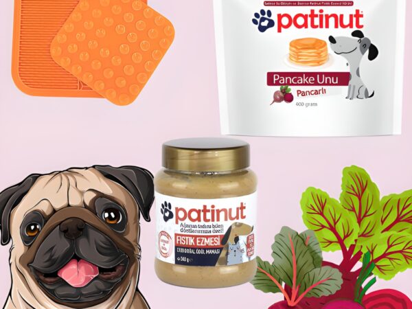 Fıstık Ezmesi-pancarlı Pancake Unu Ve Lick Mat Seti (TURUNCU/MAVİ)