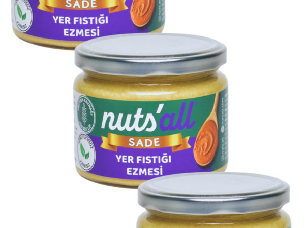 Nuts'all Sade Fıstık Ezmesi 280 g X 3 Adet