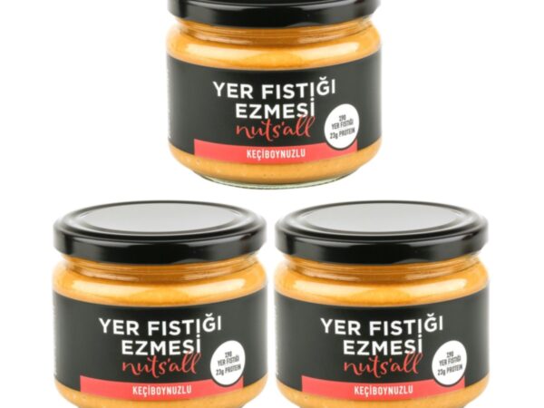 Keçiboynuzlu Fıstık Ezmesi 3'lü Paket (280 g X 3)
