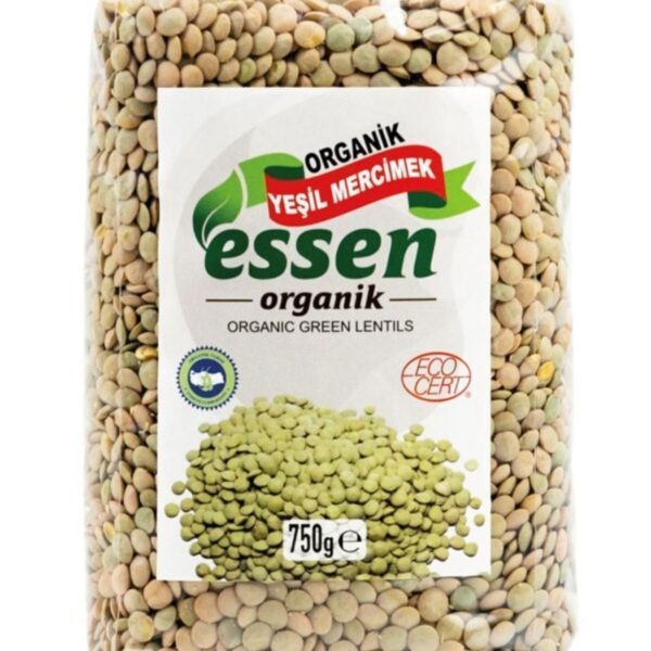 Organik Yeşil Mercimek - 750 g