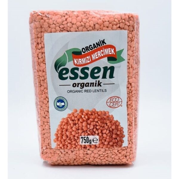 Organik Kırmızı Mercimek - 750 g