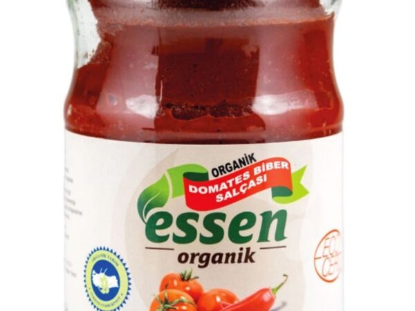 Organik Domates Biber Karışık Salça (tuzsuz) 650gr