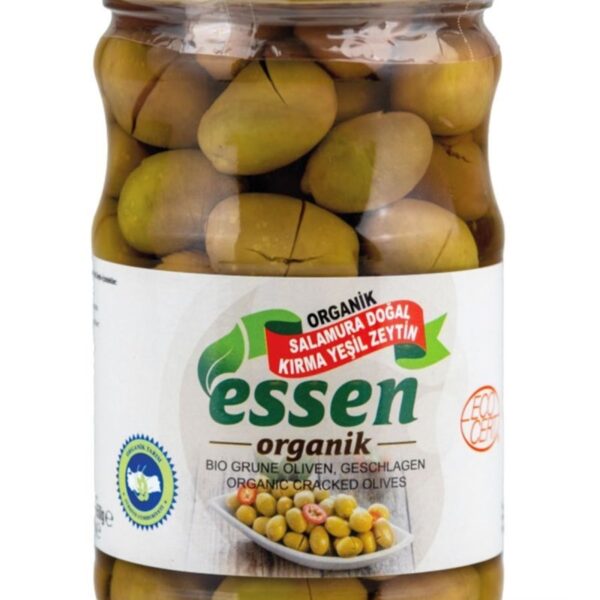 Organik Kırma Yeşil Zeytin - 660 cc