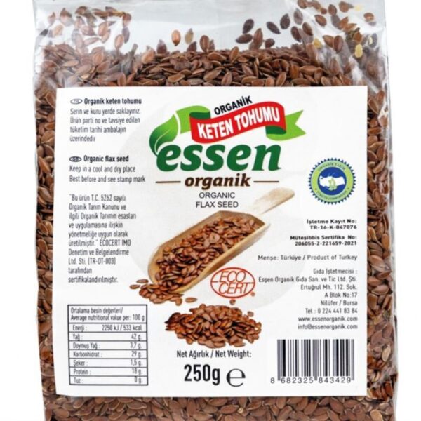 Organik Keten Tohumu - 250 g