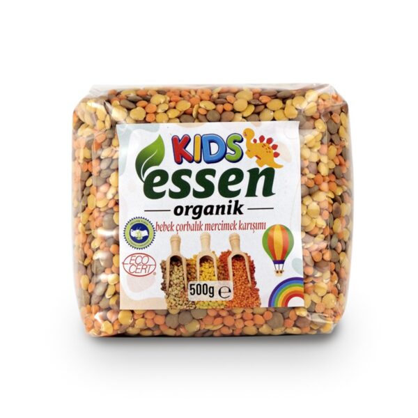 Organik Mercimek Karışımı ( Sarı Mercimek-Kırmızı Mercimek-Yeşil Mercimek) - 500 g