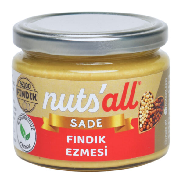Nuts'all Sade Fındık Ezmesi - 280 g