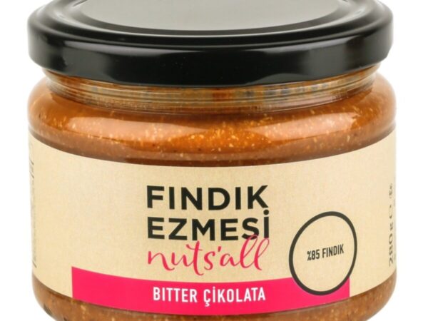 Bitter Çikolatalı Fındık Ezmesi - 280 Gr