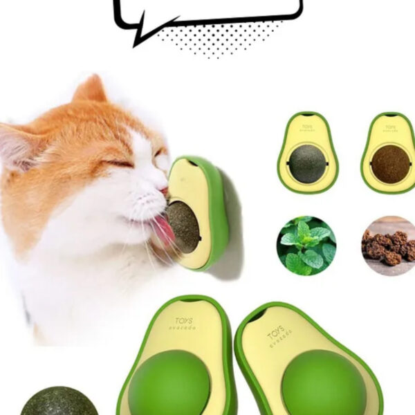 Kedi Yalama Topu Catnip Avokado Şekilli