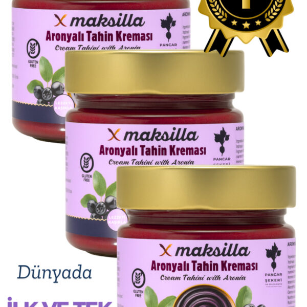 Maksilla Aronyalı Tahin Kreması - 250 g x 3 Adet