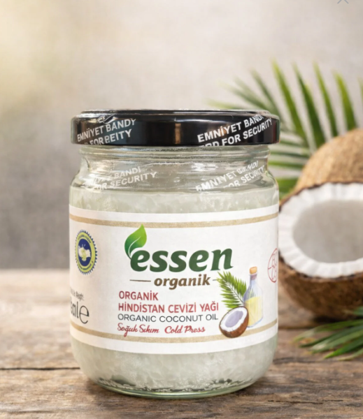 Organik Hindistan Cevizi Yağı (Soğuk sıkım) - 300 cc (150 g)